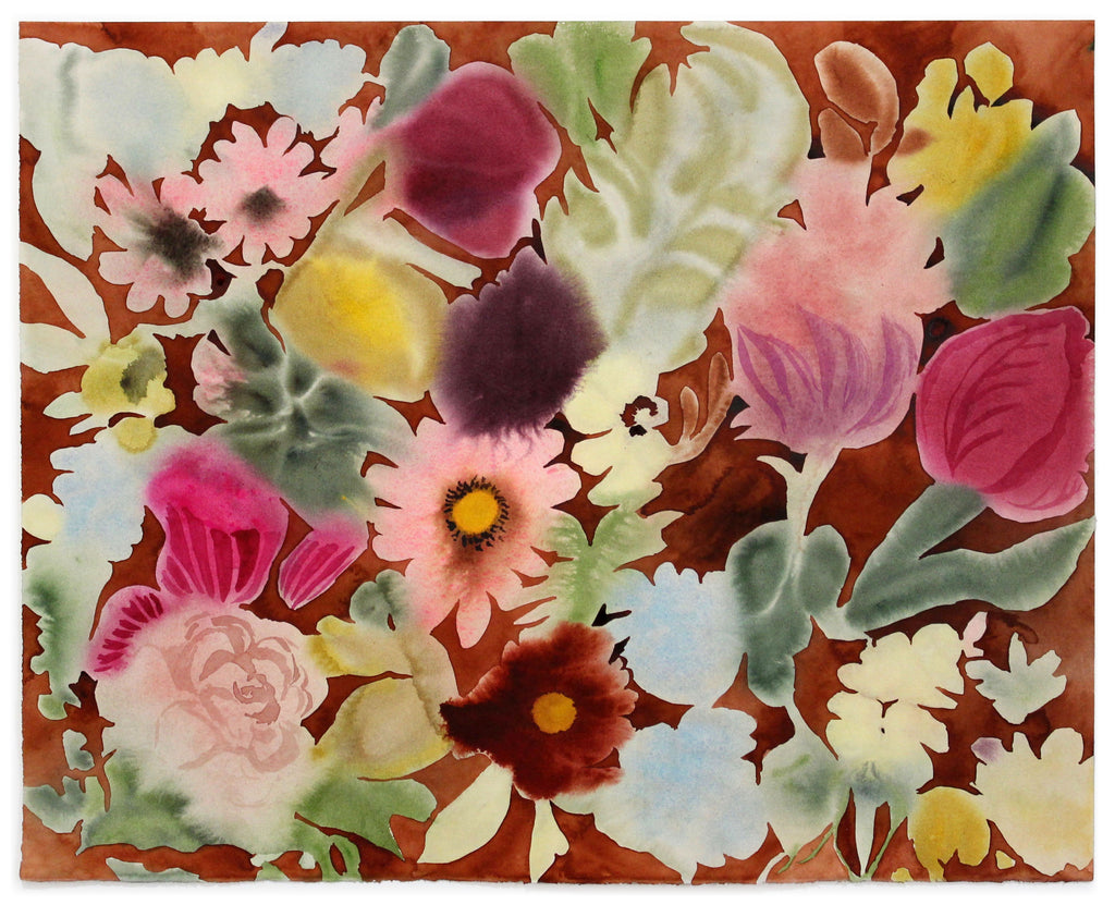 Painting by Kayla Plosz Antiel titled "Flowerfield 2" - 2.