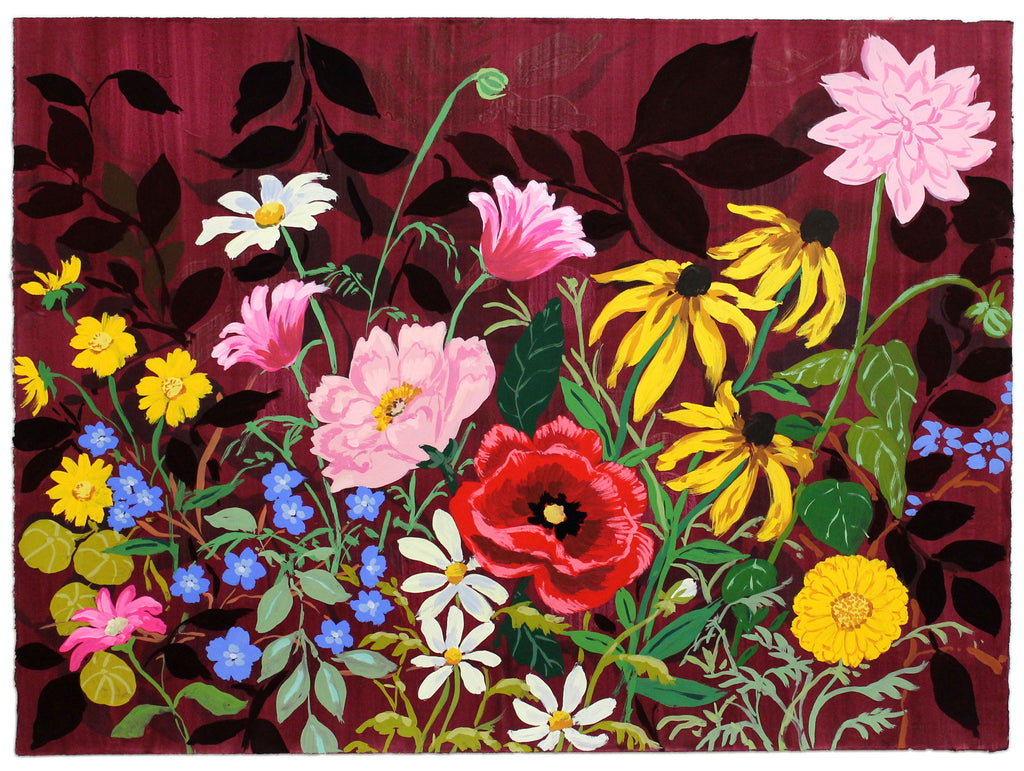 Painting by Kayla Plosz Antiel titled "Garden Series 1" - 2.