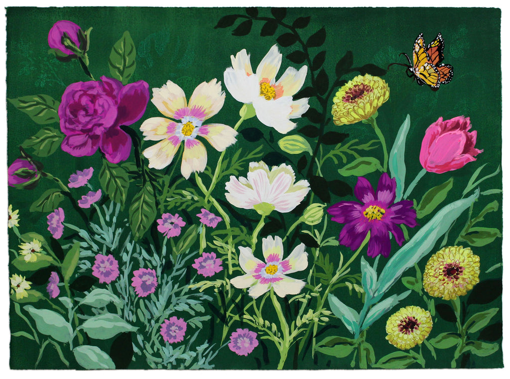 Painting by Kayla Plosz Antiel titled "Garden Series 5" - 2.