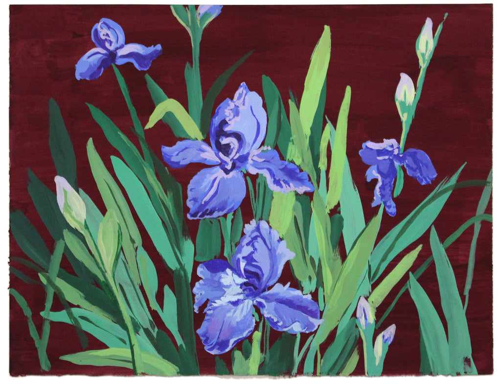 Painting by Kayla Plosz Antiel titled "Irises" - 2.