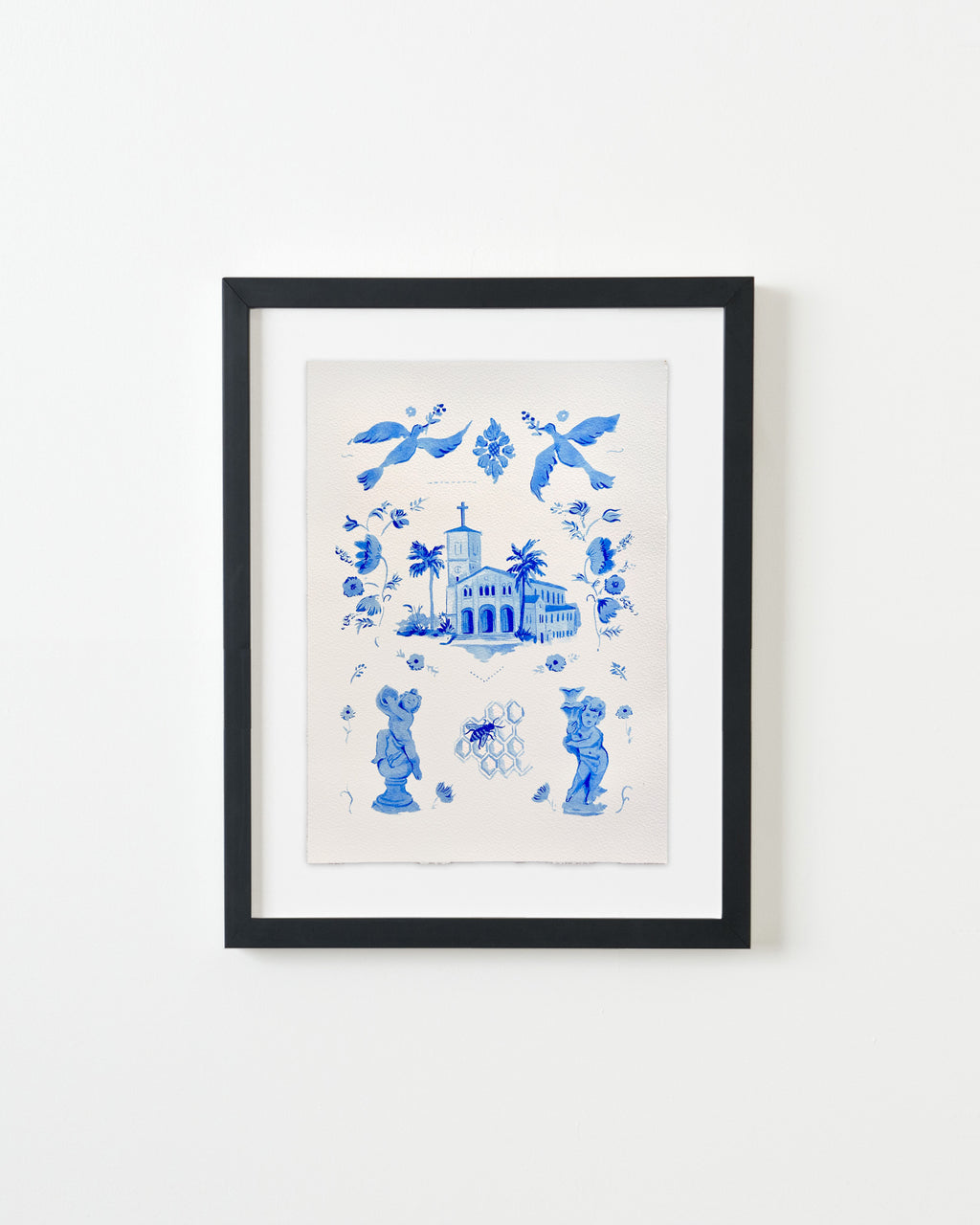 Painting by Kayla Plosz Antiel titled "Ultramarine Sampler 16" - 3.