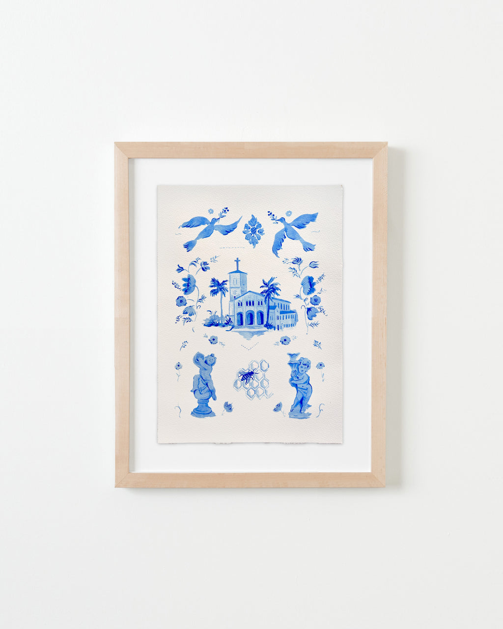 Painting by Kayla Plosz Antiel titled "Ultramarine Sampler 16" - 4.