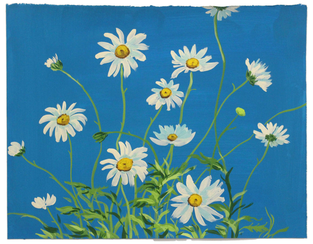 Painting by Kayla Plosz Antiel titled "Daisies" - 2.