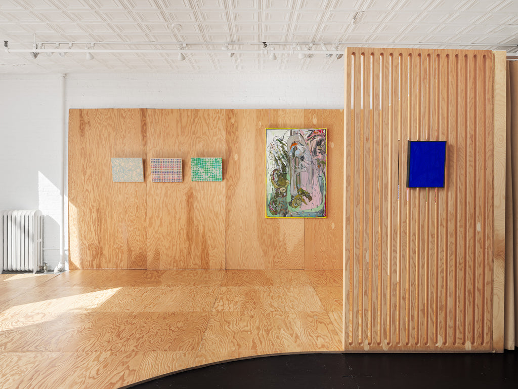 Painting by Diana Delgado titled "Blue Pup Forever" - 8.