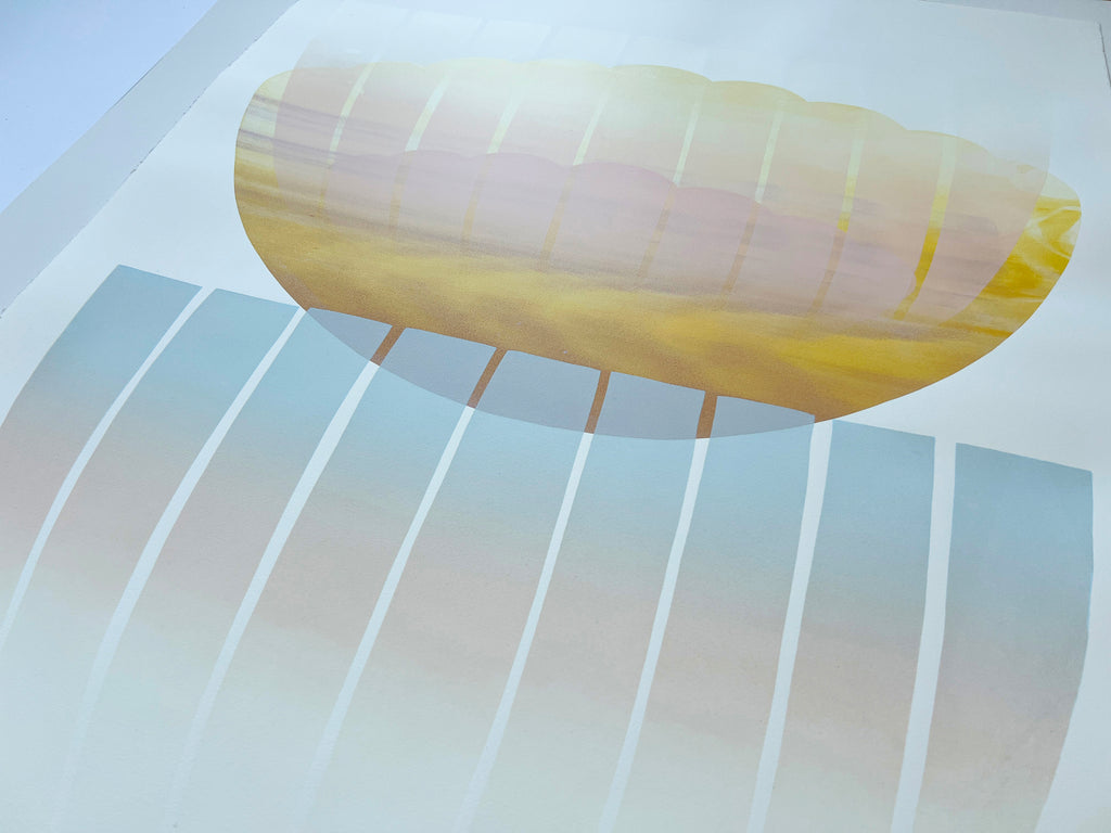 Print by Keiko Kamata titled "Glow 2" - 5.