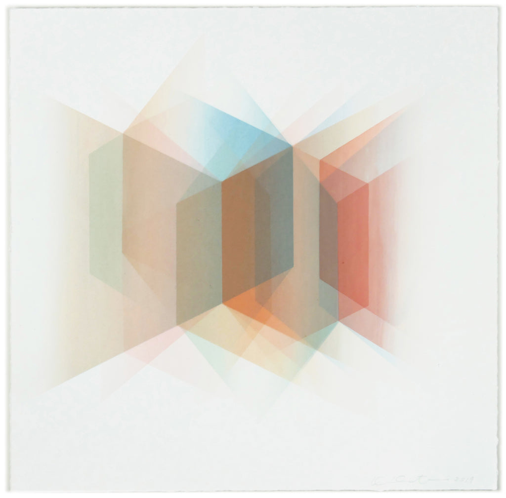 Print by Keiko Kamata titled "Spaces 4" - 2.