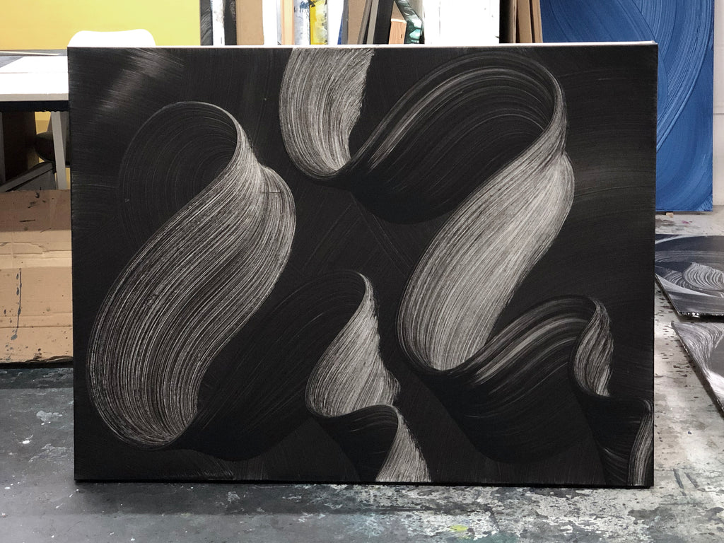 Painting by Kostas Papakostas titled "Aligned Frequencies" - 3.