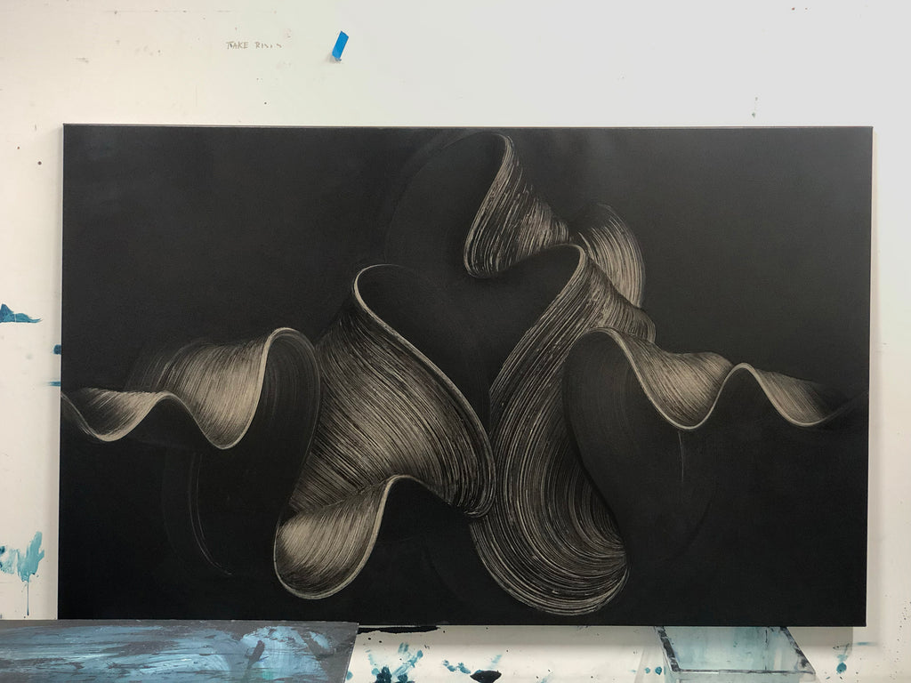 Painting by Kostas Papakostas titled "Broken Silence" - 3.