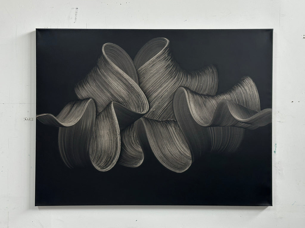 Painting by Kostas Papakostas titled "Echoes" - 3.