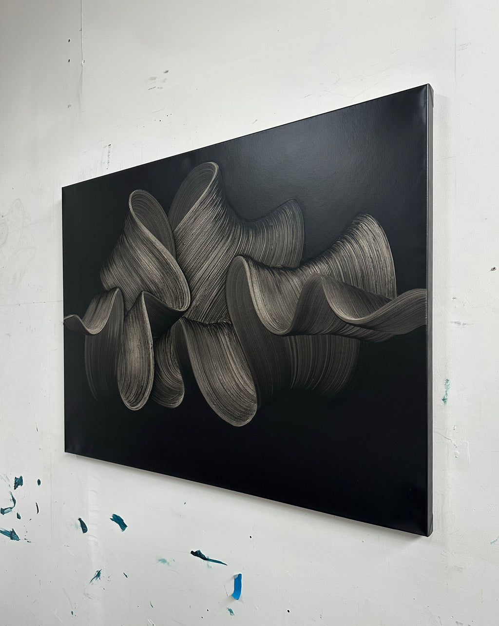 Painting by Kostas Papakostas titled "Echoes" - 4.