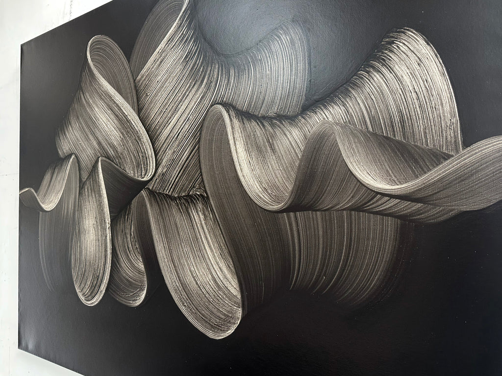 Painting by Kostas Papakostas titled "Echoes" - 6.