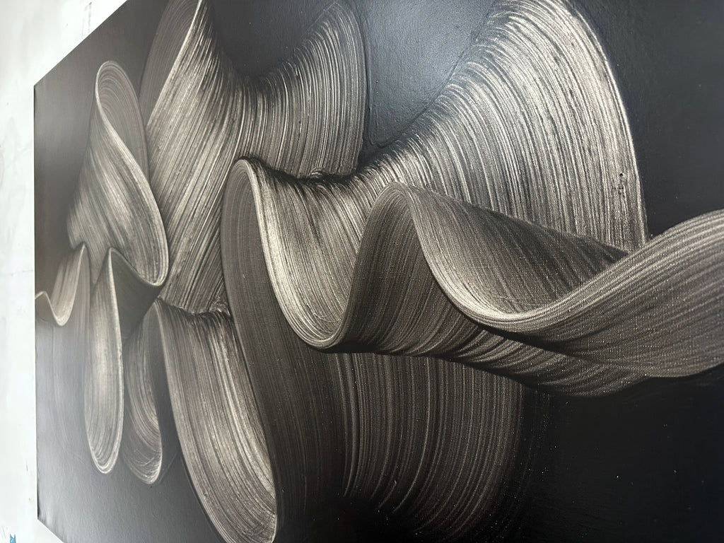 Painting by Kostas Papakostas titled "Echoes" - 7.