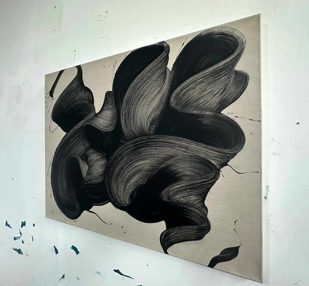 Painting by Kostas Papakostas titled "Night voices" - 6.