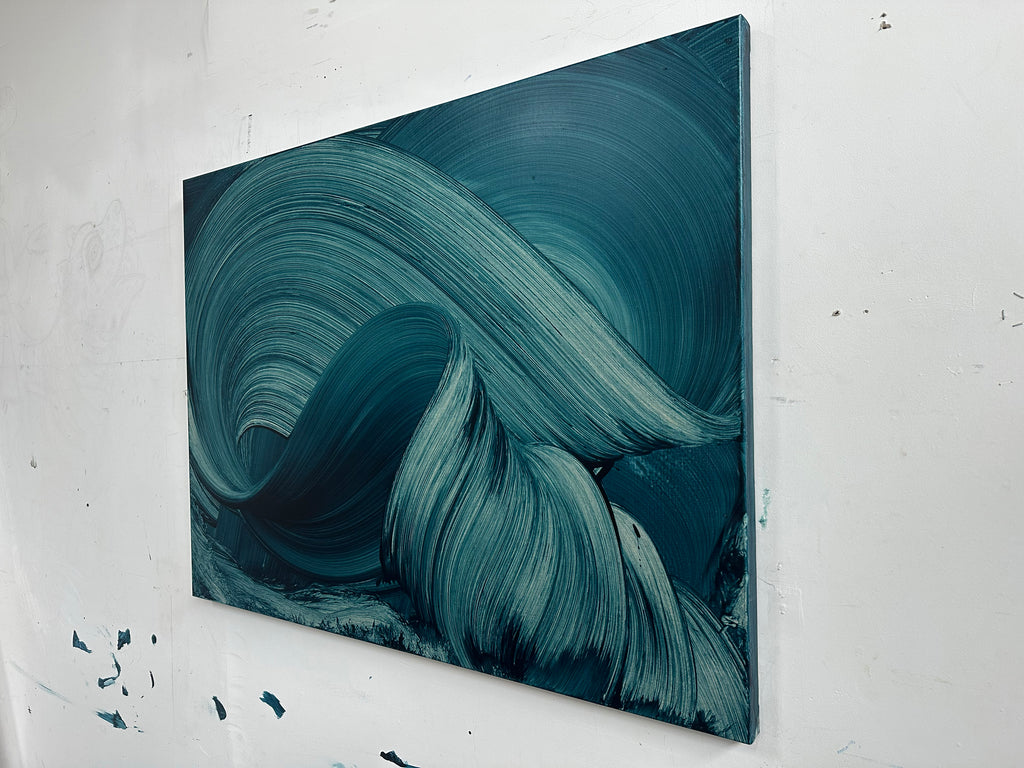 Painting by Kostas Papakostas titled "Secrets of the Sea #01" - 3.