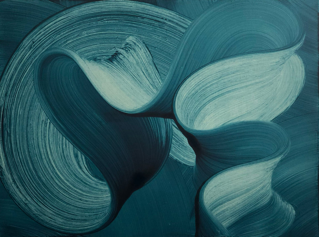 Painting by Kostas Papakostas titled "Secrets of the Sea #02" - 2.