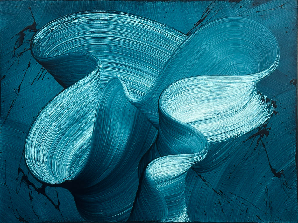 Painting by Kostas Papakostas titled "Secrets of the Sea #05" - 2.