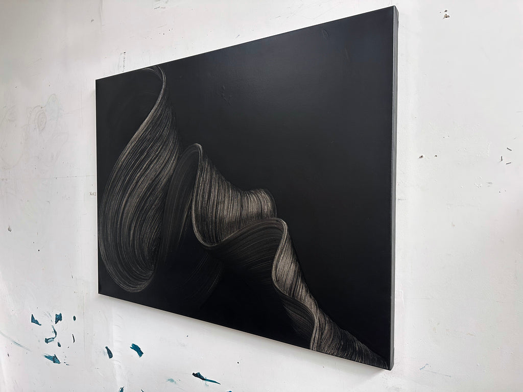 Painting by Kostas Papakostas titled "The River Remembers" - 6.