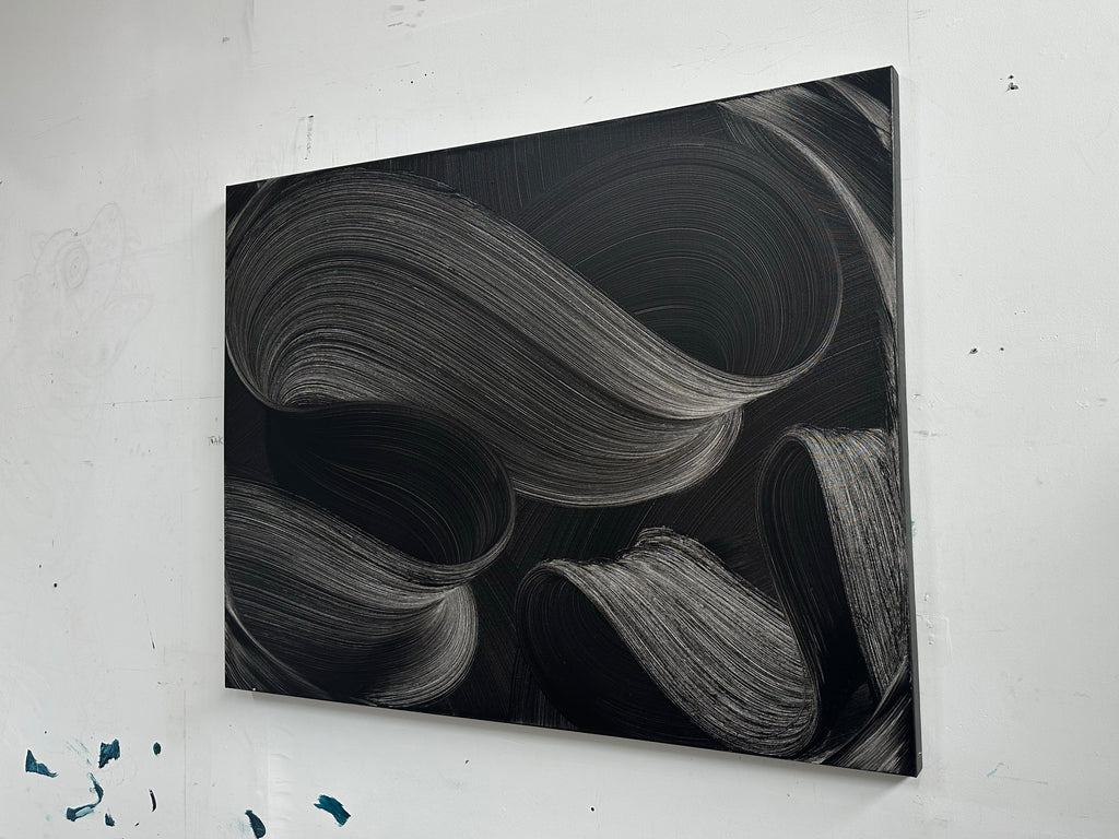 Painting by Kostas Papakostas titled "Threads of Connection" - 3.