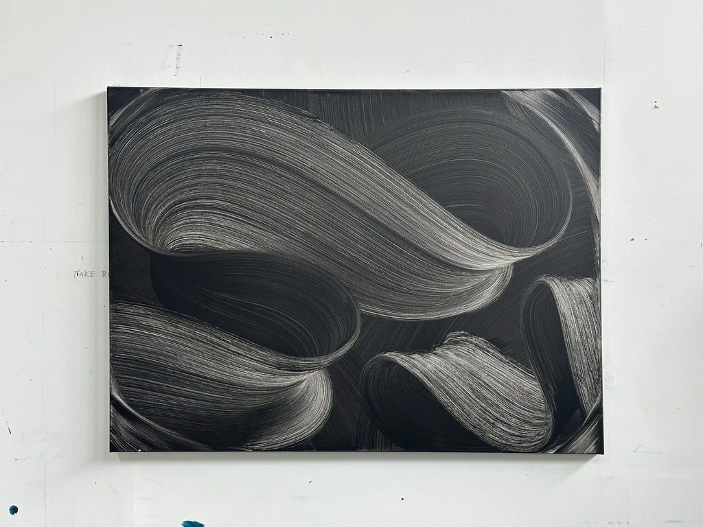 Painting by Kostas Papakostas titled "Threads of Connection" - 4.