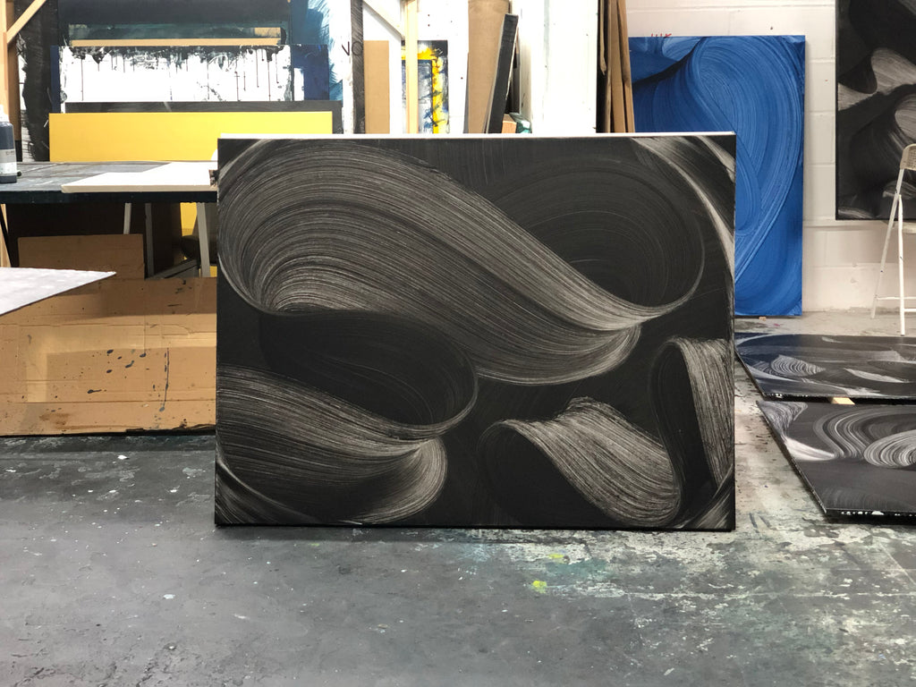 Painting by Kostas Papakostas titled "Threads of Connection" - 5.