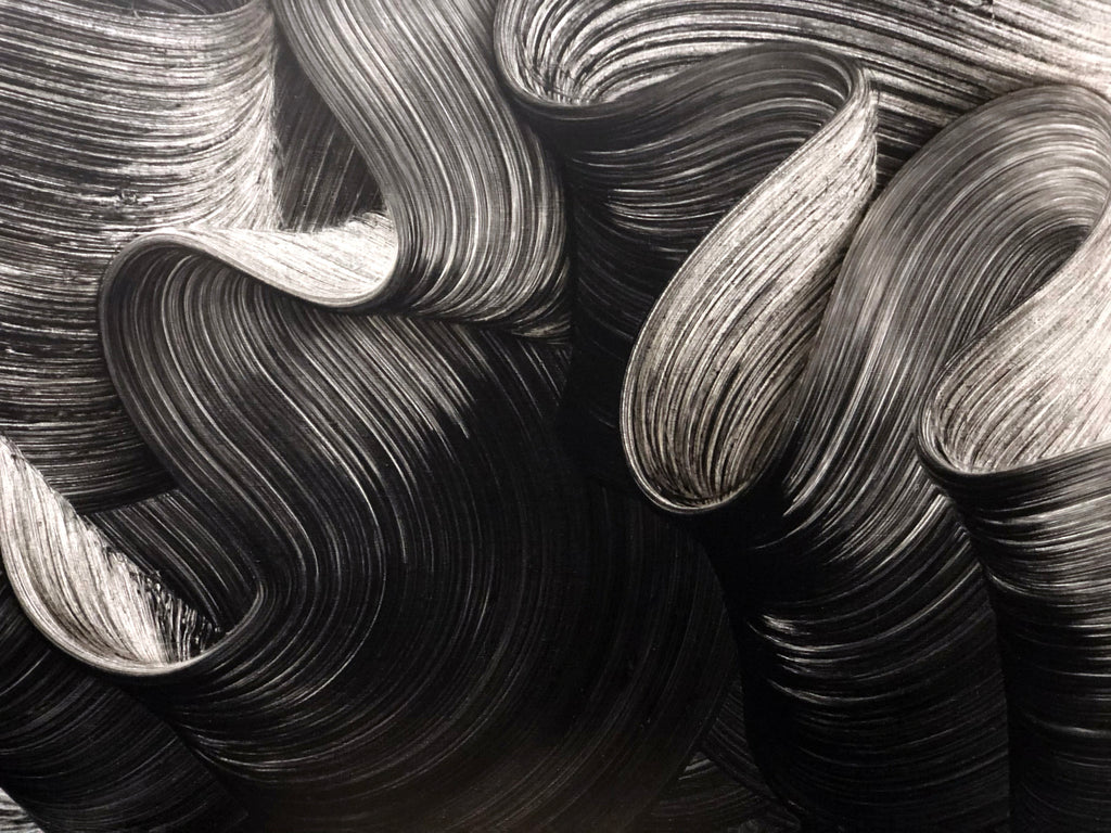 Painting by Kostas Papakostas titled "Threshold of Form" - 3.