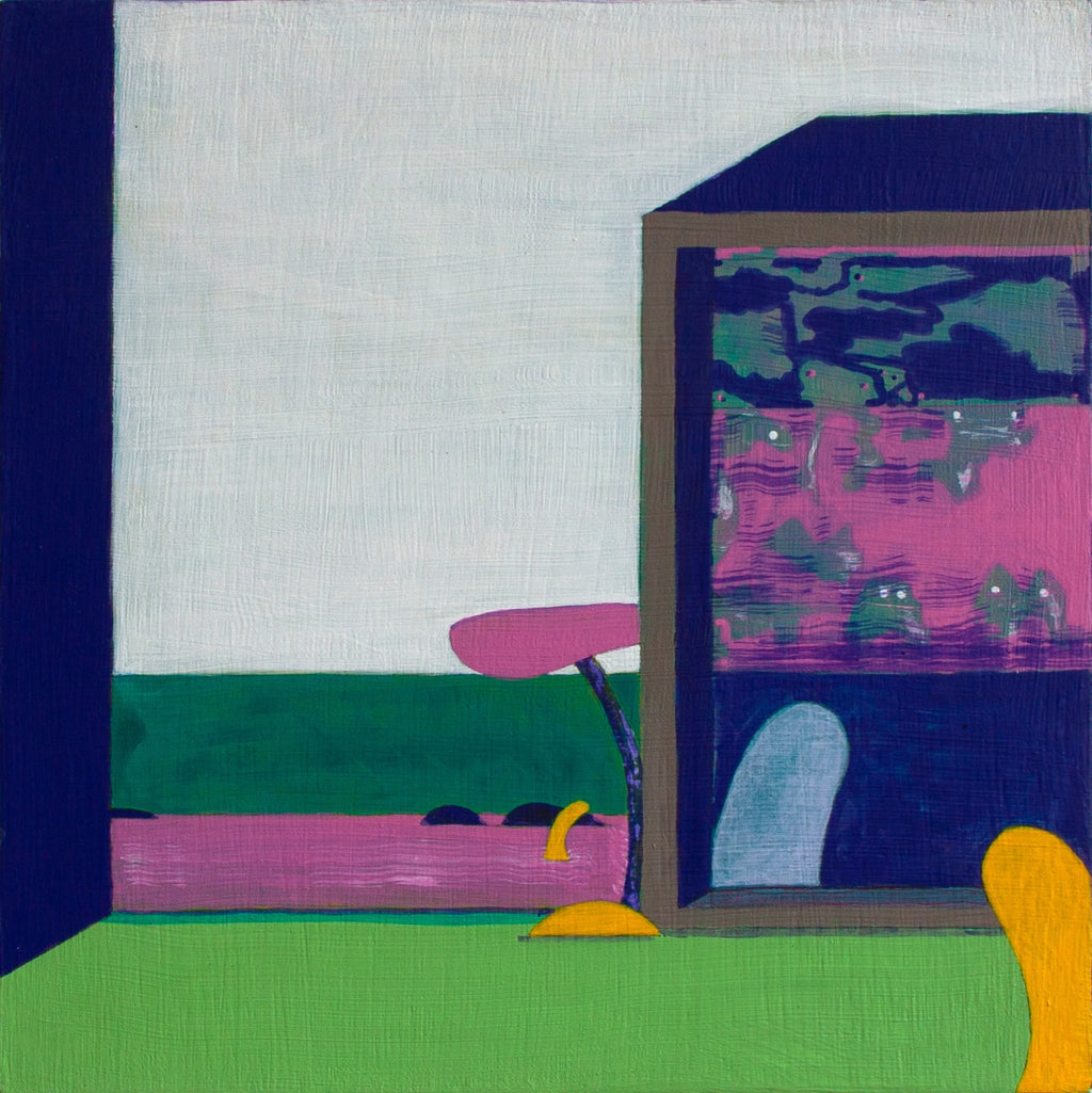 Painting by Kyle Pellet titled "Autobiography of the Conifer 📖😴" - 2.