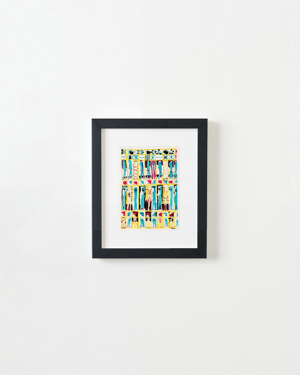 Painting by Kyle Pellet titled "Budget Cineplex / Tuesday Night Troglodytes" - 3.