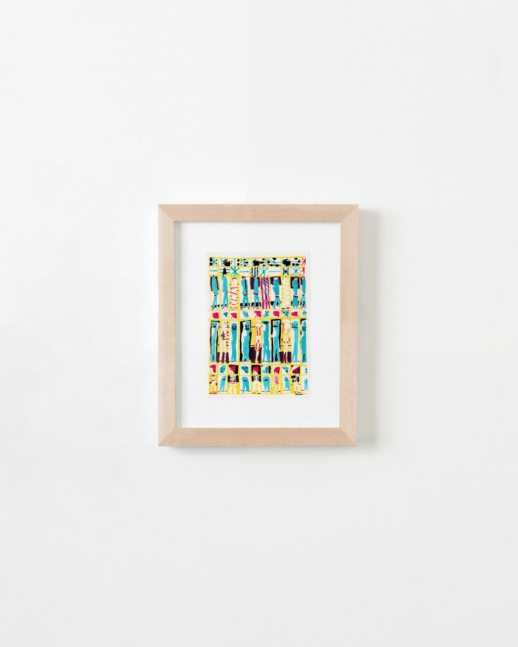 Painting by Kyle Pellet titled "Budget Cineplex / Tuesday Night Troglodytes" - 4.