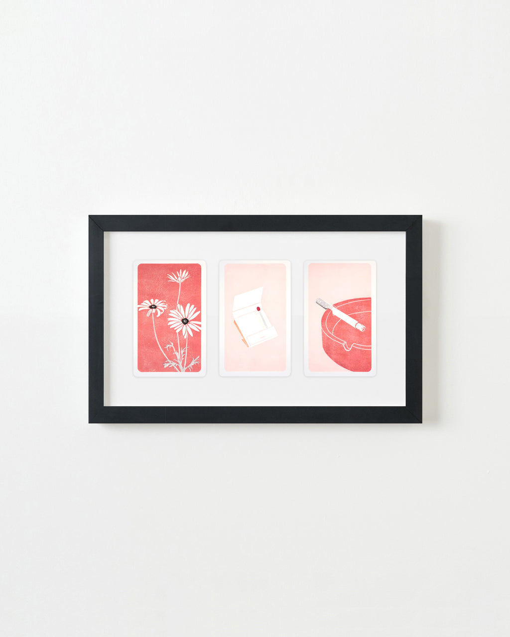 Print by Langdon Graves titled "Mourning 3 Card Spread" - 3.