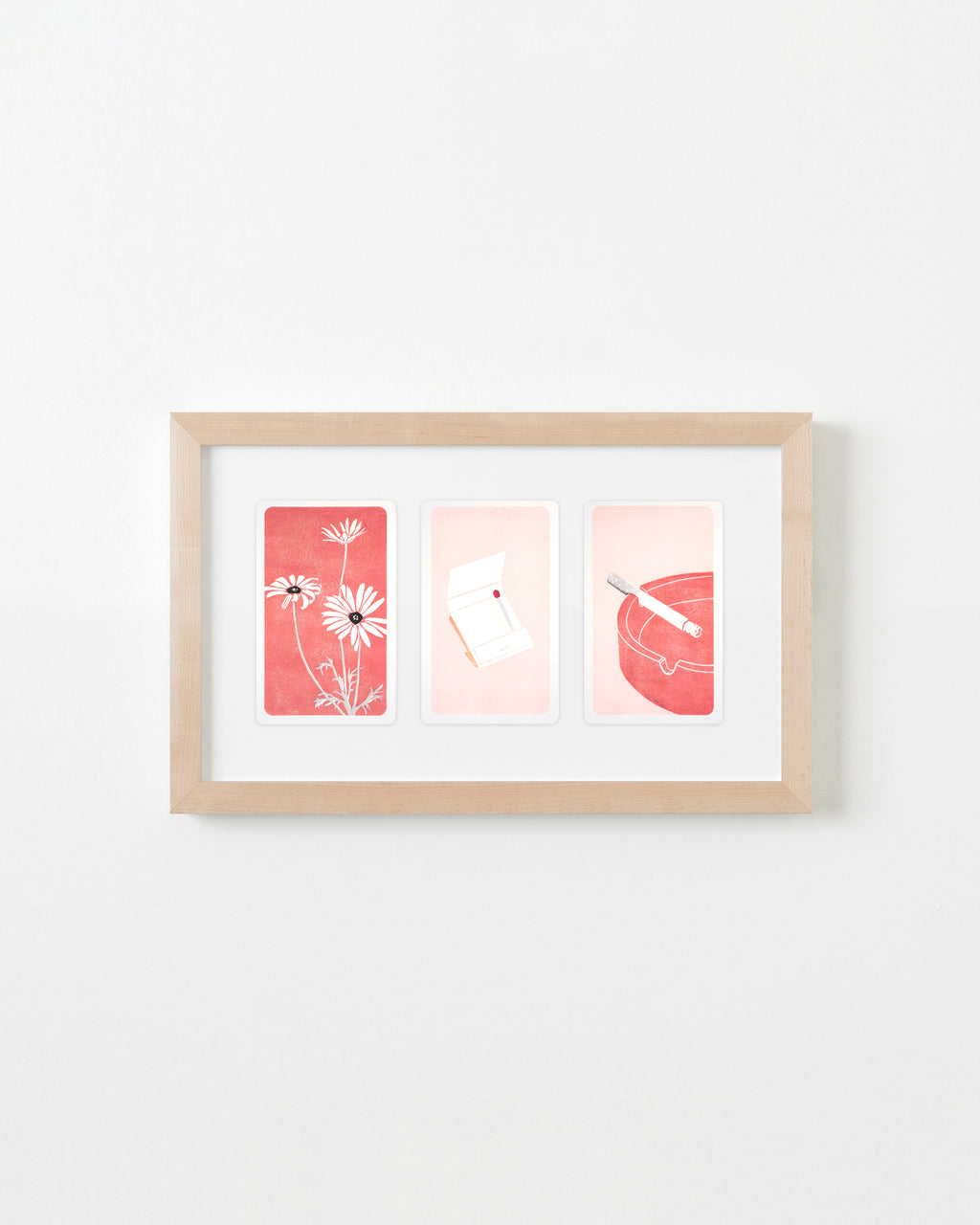 Print by Langdon Graves titled "Mourning 3 Card Spread" - 4.