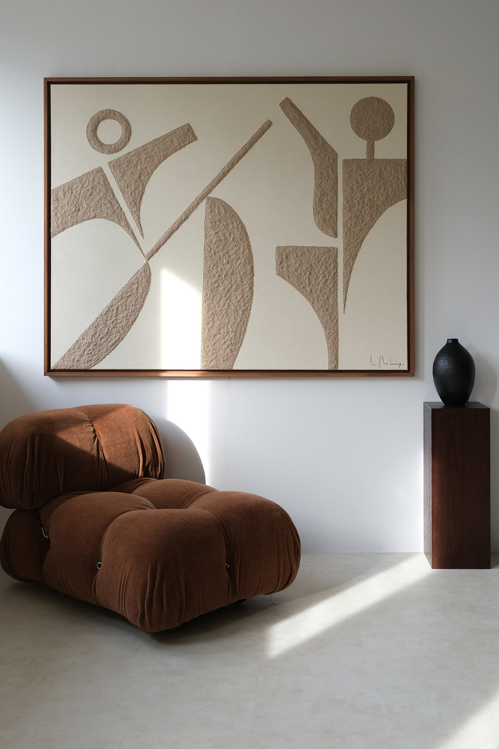 Painting by Lara Youssef Nabawy titled "Scène d'amour" - 3.