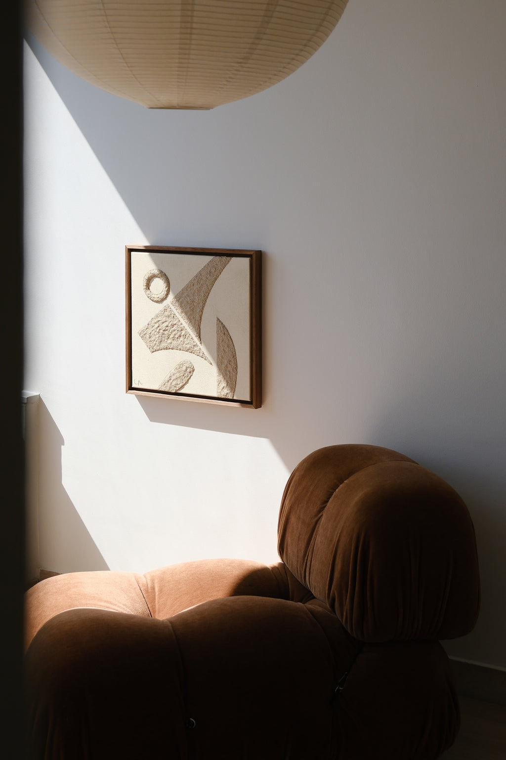 Painting by Lara Youssef Nabawy titled "Sculpted (1)" - 4.