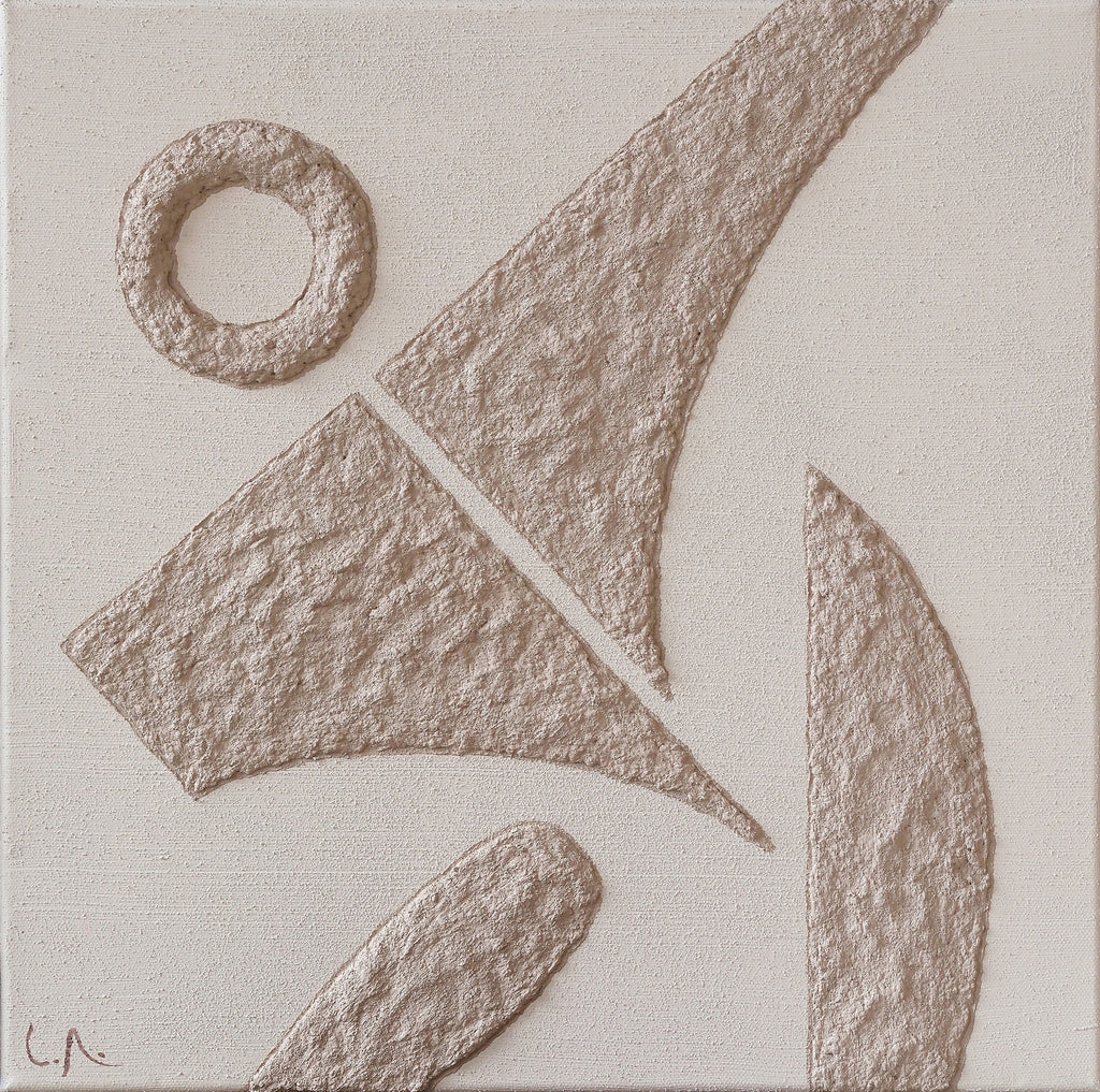 Painting by Lara Youssef Nabawy titled "Sculpted (1)" - 2.