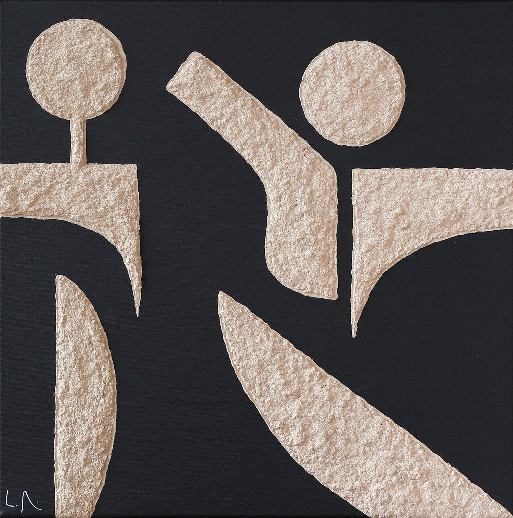 Painting by Lara Youssef Nabawy titled "Sculpted (2)" - 2.