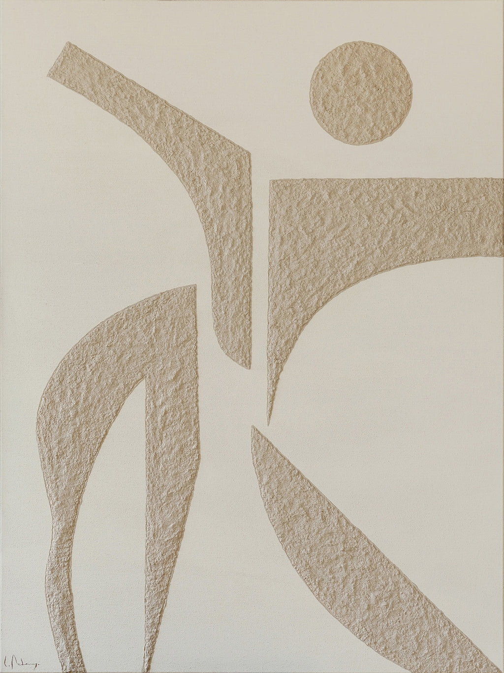 Painting by Lara Youssef Nabawy titled "Where Identities Collide" - 2.