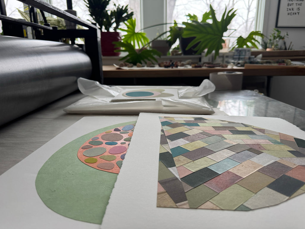 Mixed Media by Laura Berman titled "Minerals 1" - 5.