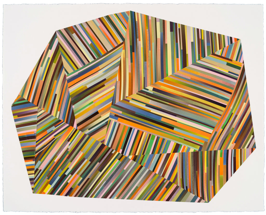 Mixed Media by Laura Berman titled "Tectonics 4" - 2.
