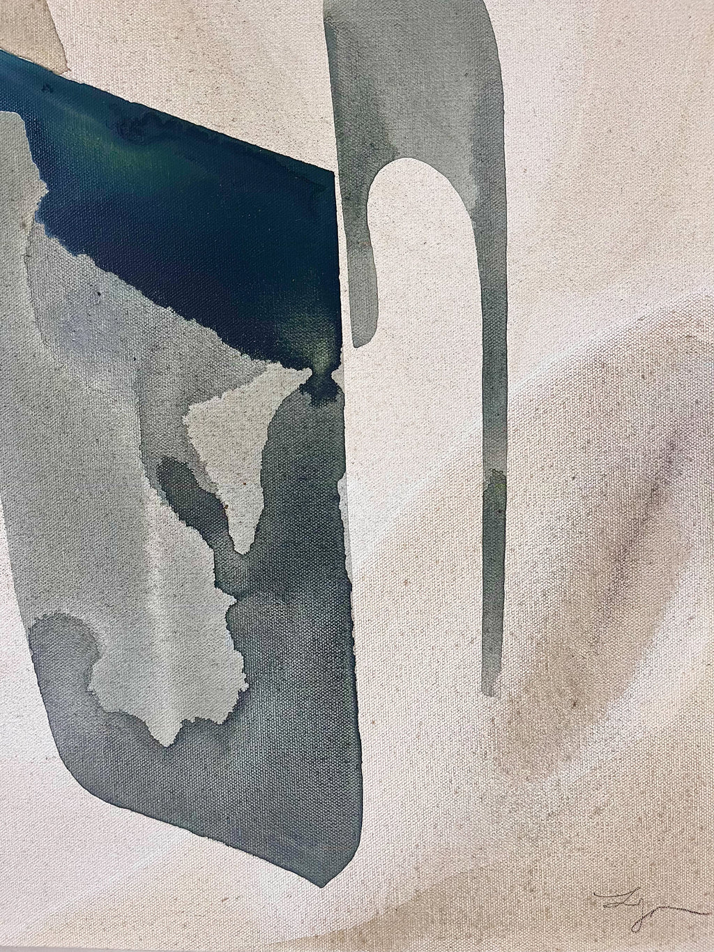 Painting by Laura Naples titled "Shared Space" - 3.