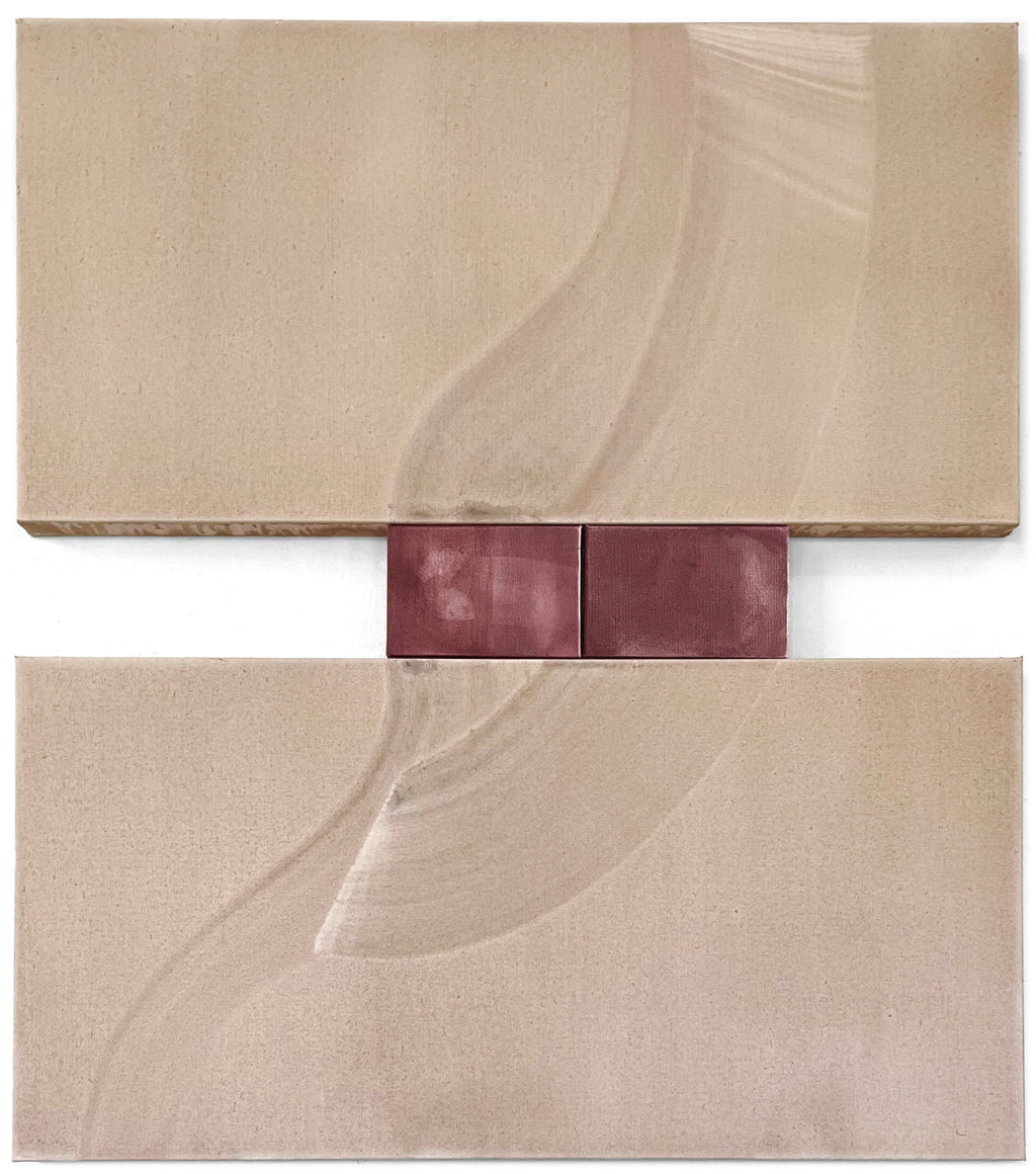 Painting by Laura Naples titled "She saw herself in the dashes" - 2.