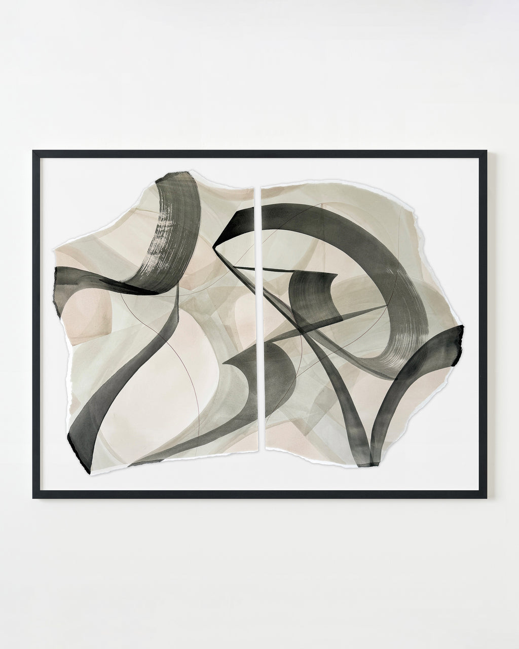 Painting by Laura Naples titled "The Line" - 3.