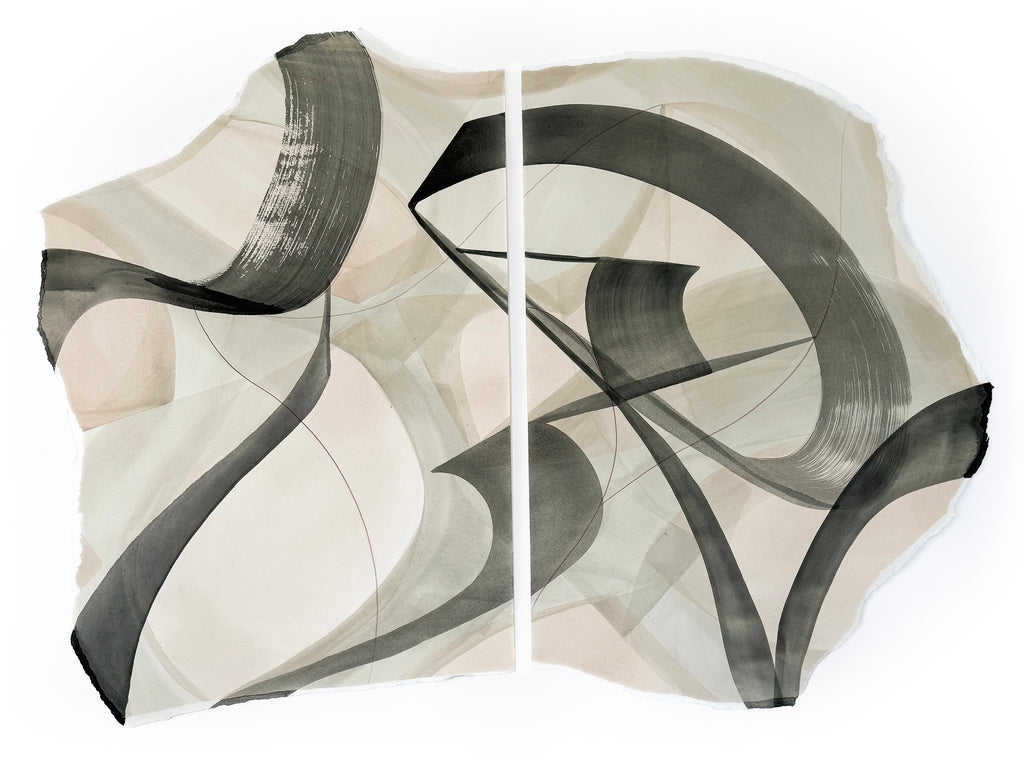 Painting by Laura Naples titled "The Line" - 2.
