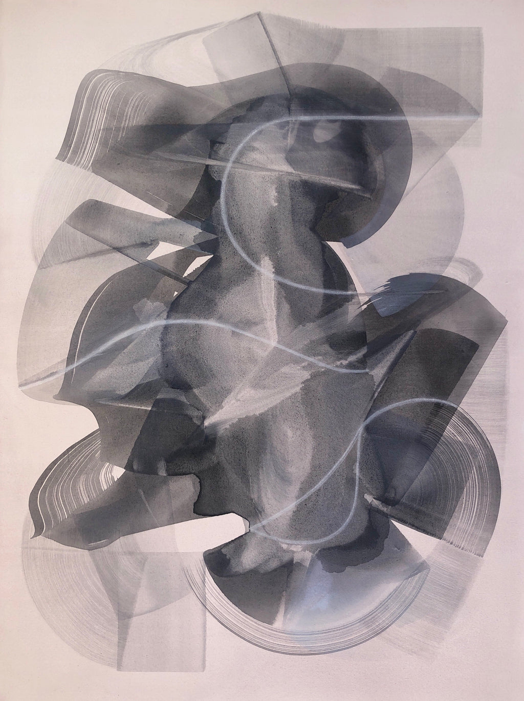 Painting by Laura Naples titled "Through Lines" - 2.