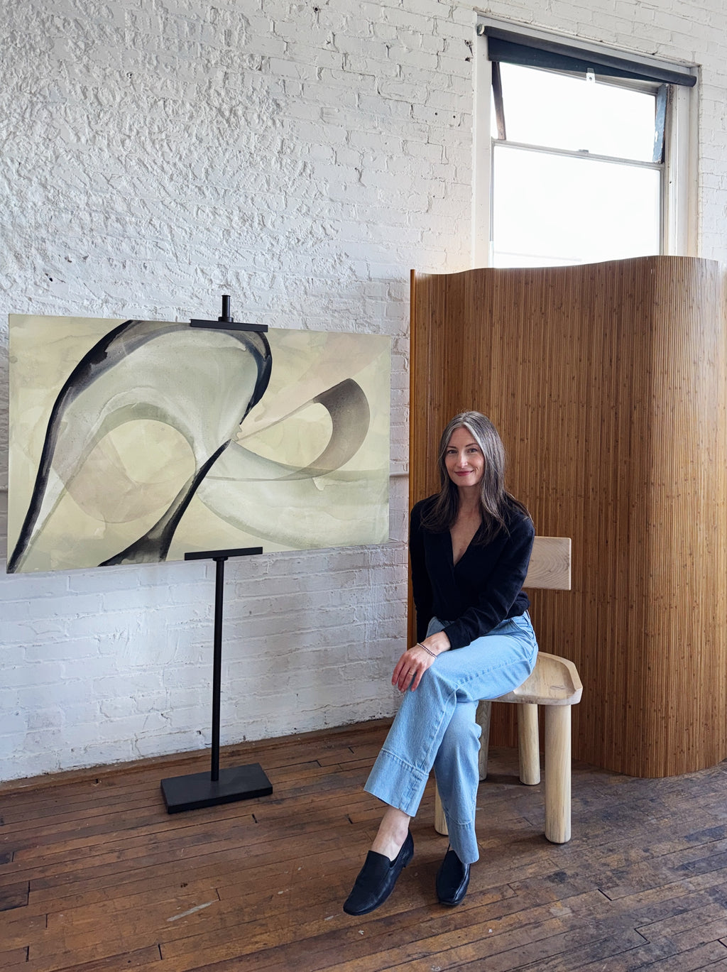 Painting by Laura Naples titled "Invisible Hands that Tend and Shape" - 3.
