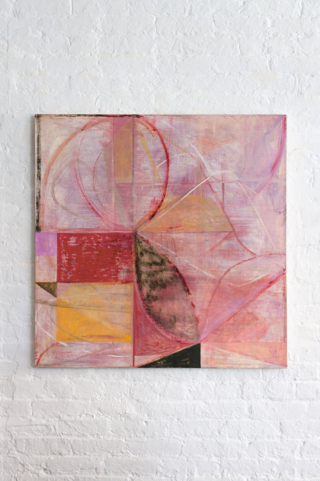 Painting by Jackie Meier titled "A Red River" - 6.