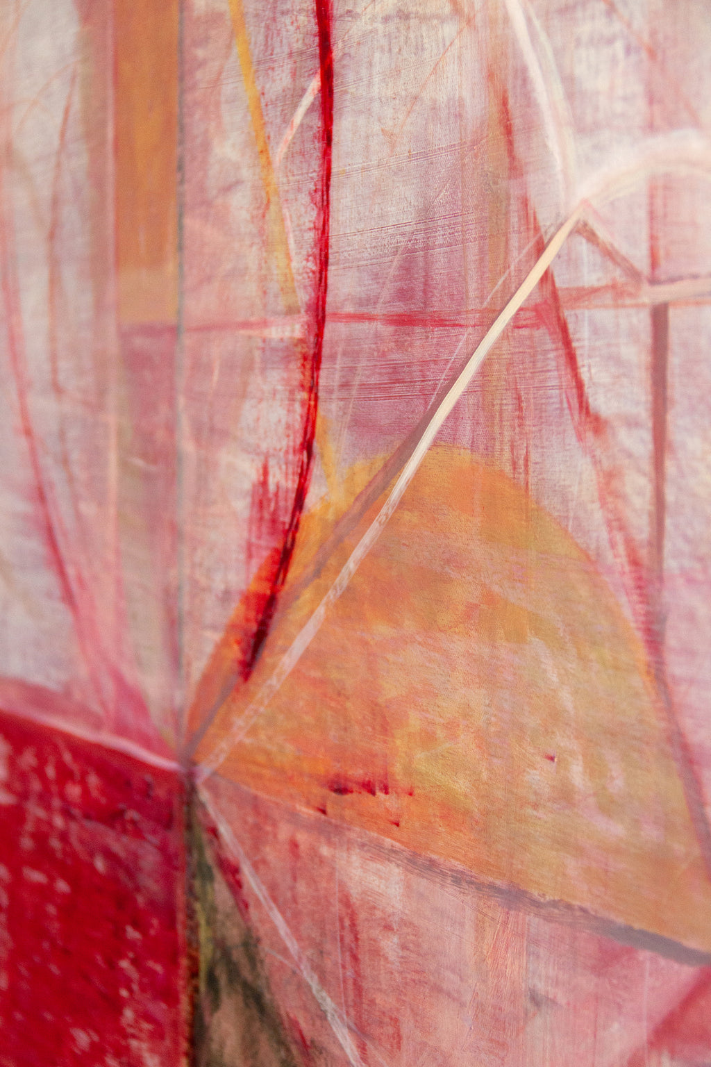 Painting by Jackie Meier titled "A Red River" - 7.