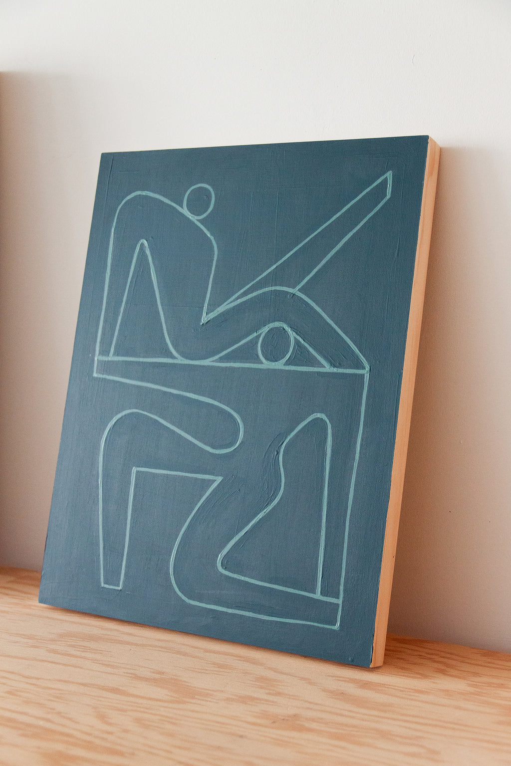 Painting by Lourenço Providência titled "conversation 4" - 10.