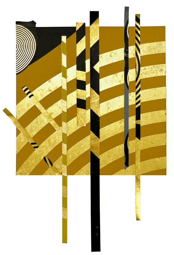 Mixed Media by Lisa Hunt titled "Cross Sections Free Form No. 16" - 2.