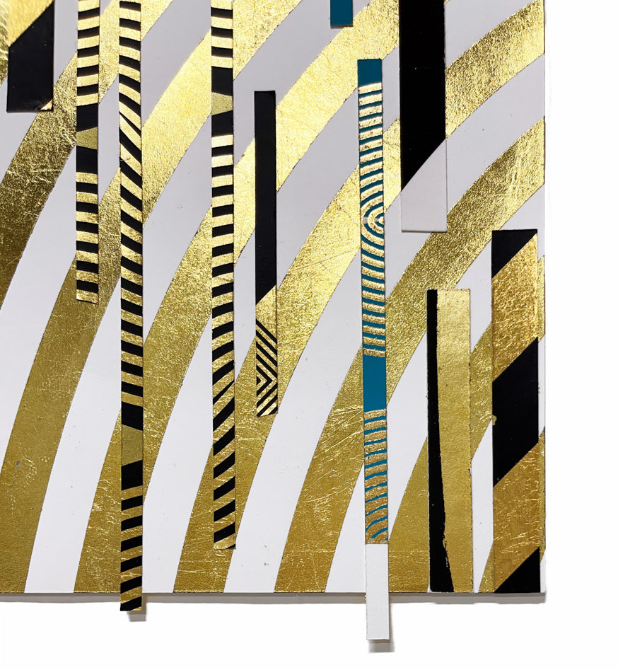 Mixed Media by Lisa Hunt titled "Cross Sections Free Form No. 18" - 3.