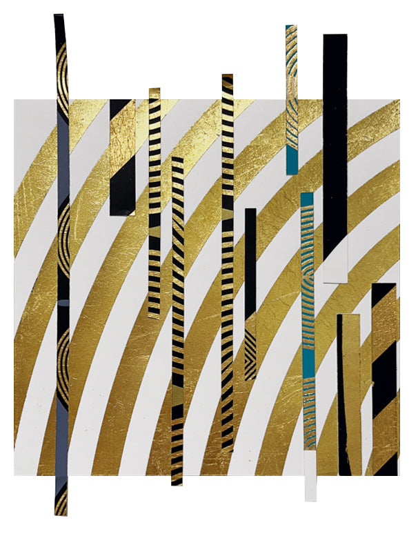 Mixed Media by Lisa Hunt titled "Cross Sections Free Form No. 18" - 2.