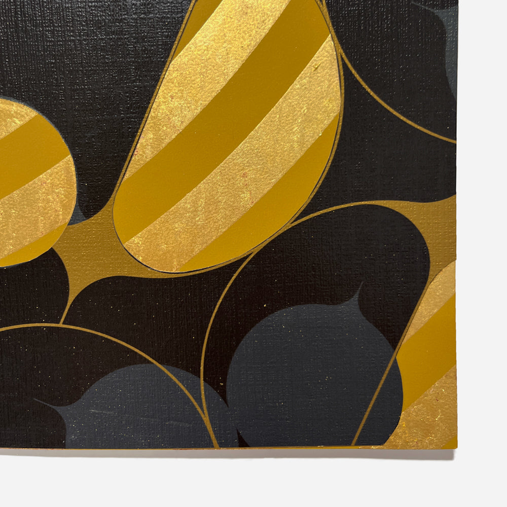 Mixed Media by Lisa Hunt titled "Cross Sections Free Form No. 19" - 3.